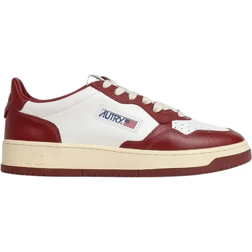 Bordeaux Detail Sneakers , Herren, Größe: 43 EU - Autry - Modalova