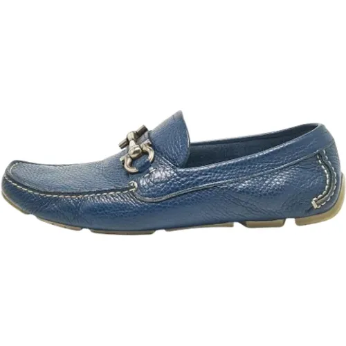 Pre-owned Flats, male, , Size: 6 1/2 US Pre-owned Leather flats - Salvatore Ferragamo Pre-owned - Modalova