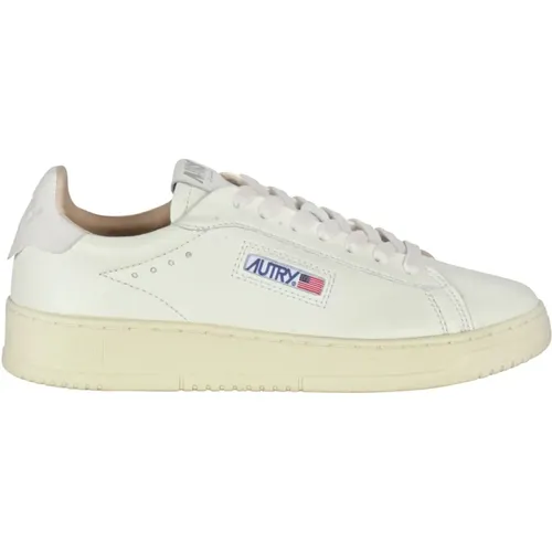 Leather Sneakers with Logo Details , female, Sizes: 8 UK, 3 UK, 4 UK, 7 UK - Autry - Modalova