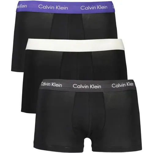 Pack of 3 Cotton Boxer Shorts with Elastic Waistband and Logo , male, Sizes: S, XL - Calvin Klein - Modalova