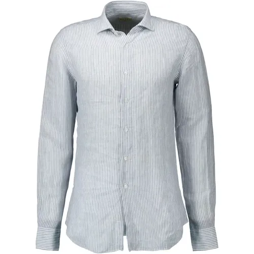 Striped Slim Fit Shirt , male, Sizes: M, 4XL, 5XL, 2XL, 3XL, XL - Xacus - Modalova