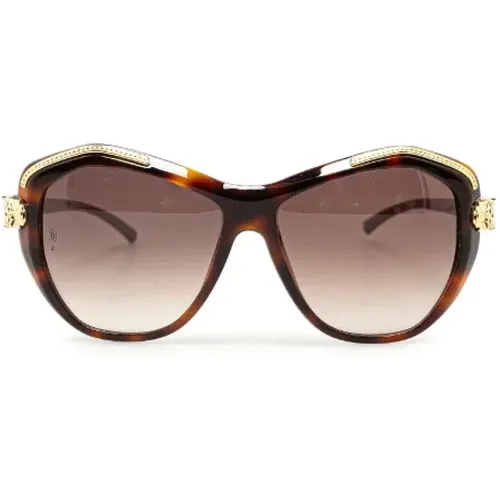 Pre-owned Accessories, female, , Size: ONE SIZE Pre-owned Plastic sunglasses - Cartier Vintage - Modalova