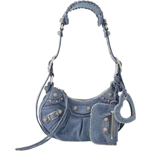 Denim XS Shoulder Bag with Adjustable Strap , female, Sizes: ONE SIZE - Balenciaga - Modalova