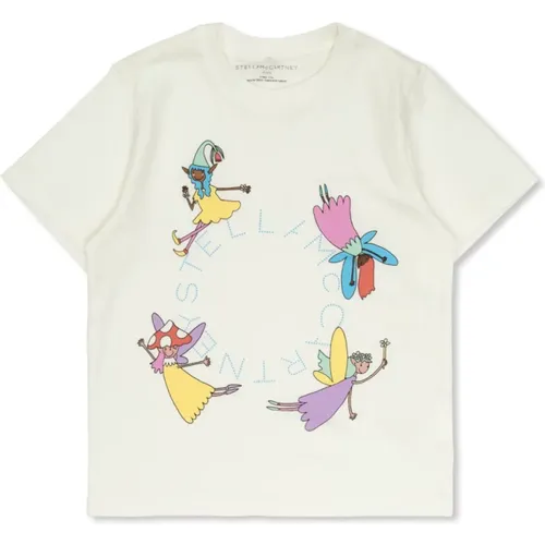 T-Shirt mit buntem Druck - Stella Mccartney - Modalova