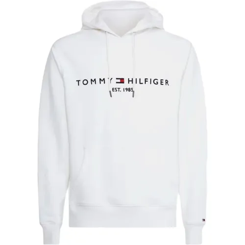 Hoodies, male, , Size: M Embroidered Logo Hoodie - Tommy Hilfiger - Modalova