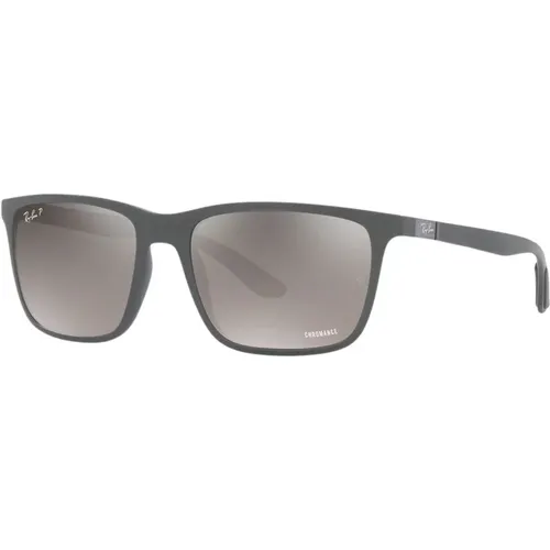 Classic Grey Sunglasses with Grey Lenses , male, Sizes: 58 MM - Ray-Ban - Modalova