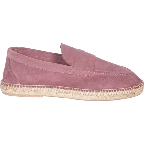 Rosa Leder Espadrilles Slip On Modell , Herren, Größe: 45 EU - Lardini - Modalova