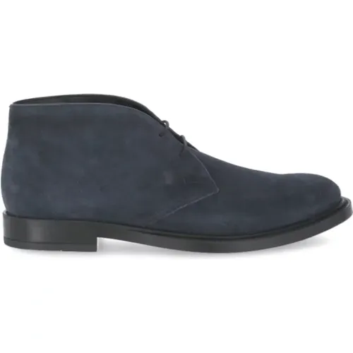 Blaue Wildleder Wüstenstiefel - TOD'S - Modalova