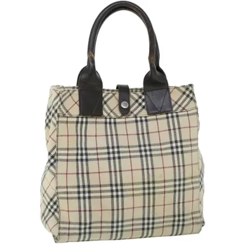 Pre-owned Tote Bags, female, , Size: ONE SIZE Pre-owned Canvas handbags - Burberry Vintage - Modalova