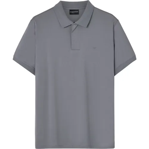 Graue Baumwoll-Polo-T-Shirts,Polo Shirts - Emporio Armani - Modalova