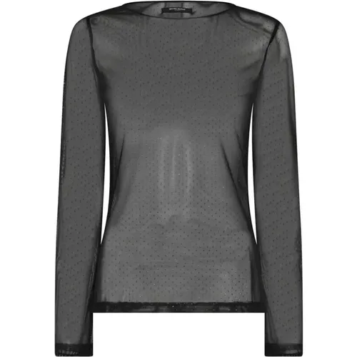 Elegant Mesh Blouse with Similisten , female, Sizes: S, L, XS, M - Bruuns Bazaar - Modalova