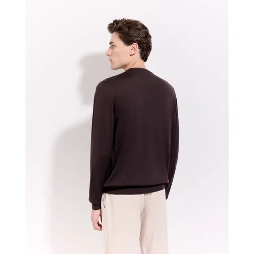 Round-neck Knitwear, male, , Size: L Crewneck Sweater - Filippo De Laurentiis - Modalova