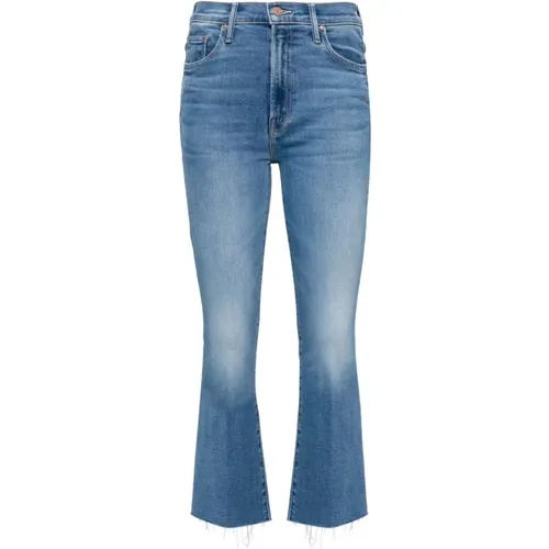 High-Waisted Bootcut Fray Jeans , female, Sizes: W24, W26, W25, W29 - Mother - Modalova