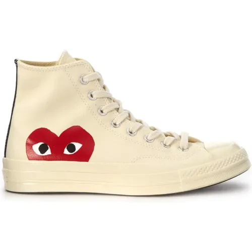 Sneakers, male, , Size: 9 US Big Heart Sneakers - Comme des Garçons Play - Modalova