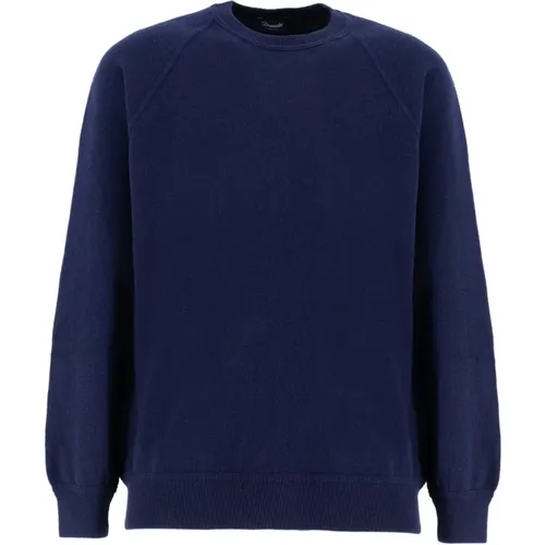 Cashmere Ribbed Sweatshirt Classic Fit , male, Sizes: XL, L, 2XL - Drumohr - Modalova