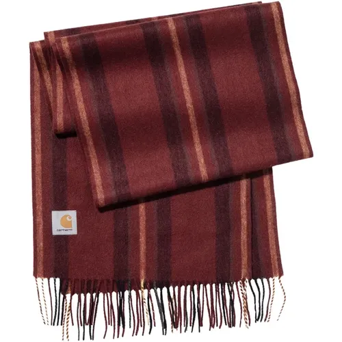 Winter Scarves, male, , Size: ONE SIZE Striped Wool Scarf - Carhartt WIP - Modalova