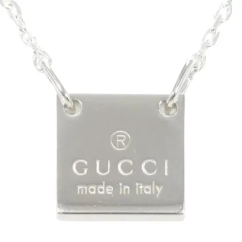 Pre-owned Jewellery, female, , Size: ONE SIZE Pre-owned Silver necklaces - Gucci Vintage - Modalova