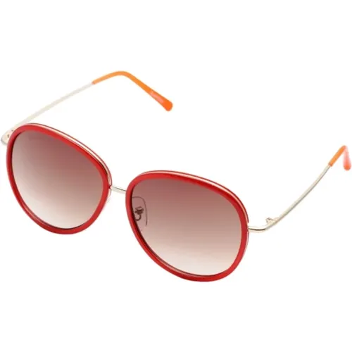 Rote Metall Damen Sonnenbrille - Lancaster - Modalova