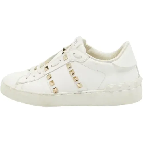 Pre-owned Sneakers, female, , Size: 5 1/2 US Pre-owned Leather sneakers - Valentino Vintage - Modalova