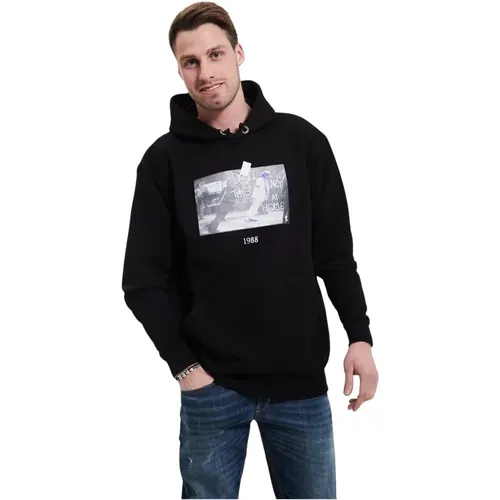 Klassischer Sweatshirt , Herren, Größe: M - Throwback - Modalova