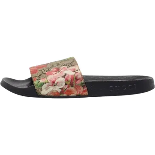 Pre-owned Coated canvas flats , female, Sizes: 2 UK - Gucci Vintage - Modalova