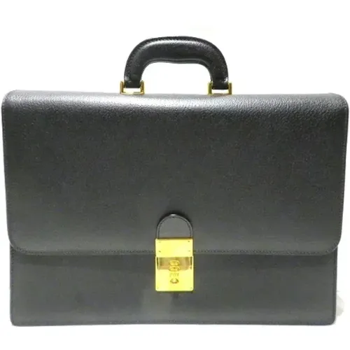 Pre-owned Leather briefcases , male, Sizes: ONE SIZE - Gucci Vintage - Modalova