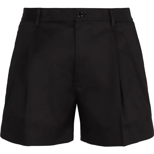 Casual Shorts, male, , Size: M Casual Cotton Shorts with Pockets - Dolce & Gabbana - Modalova