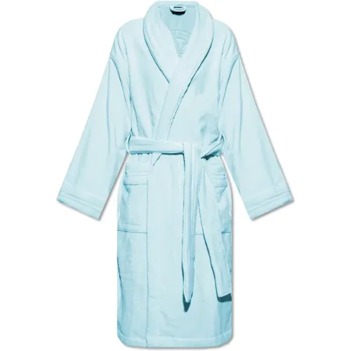 Robes, male, , Size: 2XL Cotton bathrobe - Versace - Modalova