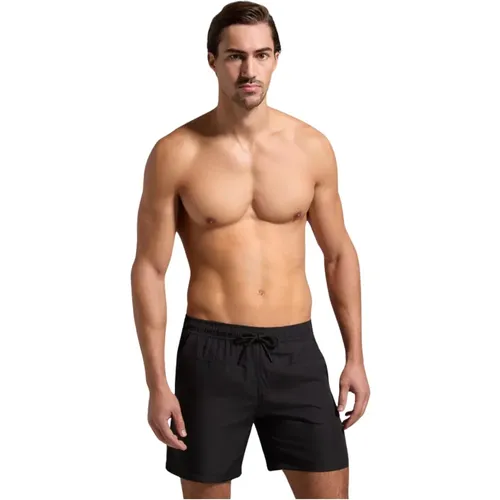 Schwarze Logo Badehose , Herren, Größe: L - Bikkembergs - Modalova