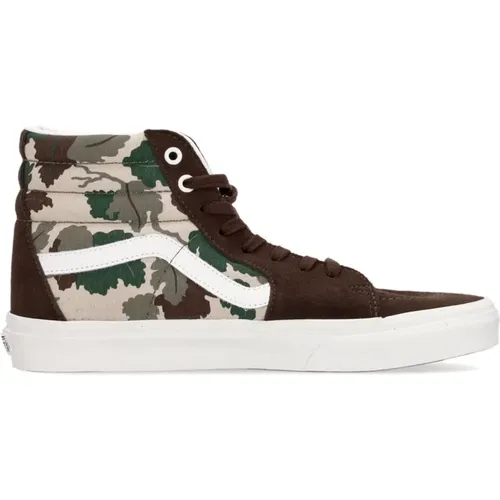 Sneakers, male, , Size: 11 US Camo High-Top Lace-Up Sneaker - Vans - Modalova