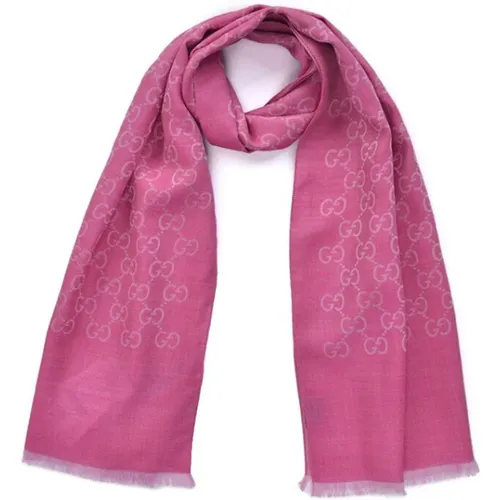 Zweifarbiger GG-Muster Schal , Damen, Größe: ONE Size - Gucci - Modalova