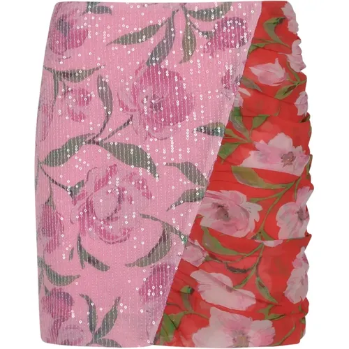 Printed Mini Skirt - Trendy Style , female, Sizes: S, M - Rotate Birger Christensen - Modalova