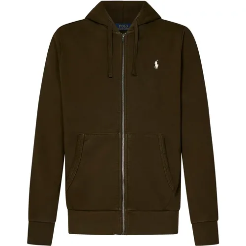 Herrenbekleidung Sweatshirts Grün Aw24 , Herren, Größe: L - Ralph Lauren - Modalova