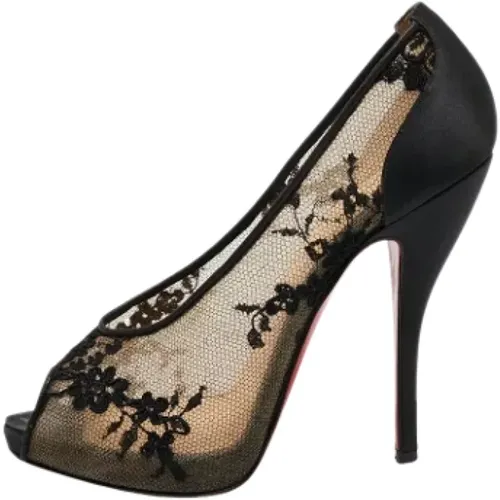 Pre-owned Lace heels , female, Sizes: 5 UK - Christian Louboutin Pre-owned - Modalova
