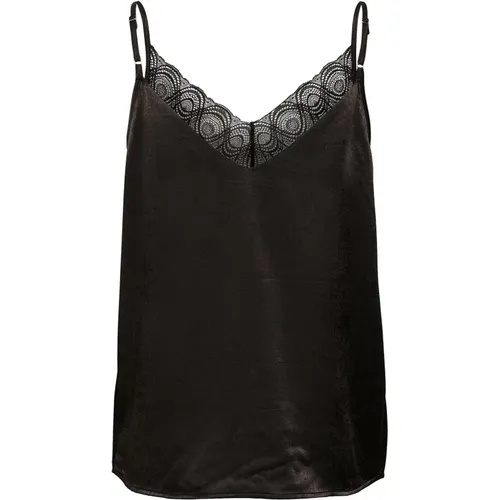 Lace Strap Top Feminine Style , female, Sizes: M, XL, 2XL, L - My Essential Wardrobe - Modalova