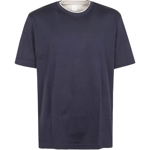 Classic Crew-neck T-shirts , male, Sizes: M, XL - Eleventy - Modalova