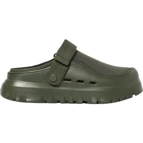 Clogs, male, , Size: 8 US Brown Casual Clog Sandals Comfort - Ugg - Modalova