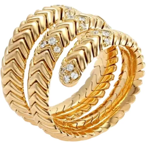 Pre-owned Jewellery, female, , Size: ONE SIZE Pre-owned Gold rings - Bvlgari Vintage - Modalova