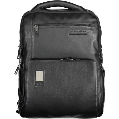 Backpacks, unisex, , Size: ONE SIZE Leather Backpack with Laptop Holder - Piquadro - Modalova