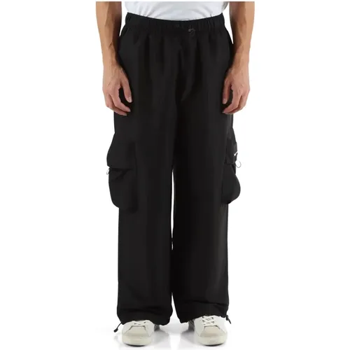 Wide Trousers, male, , Size: S Cargo Utility Sporty Jeans - Karl Lagerfeld - Modalova