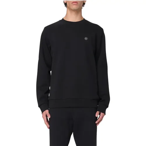 Sweatshirts, male, , Size: M Blue Minimalist Crew Neck Sweatshirt - HUGO - Modalova