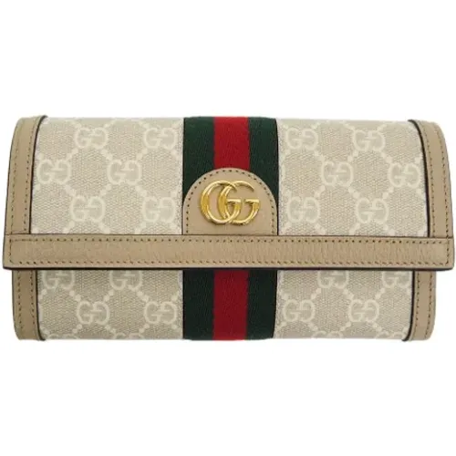 Pre-owned Wallets, female, , Size: ONE SIZE Pre-owned Fabric wallets - Gucci Vintage - Modalova