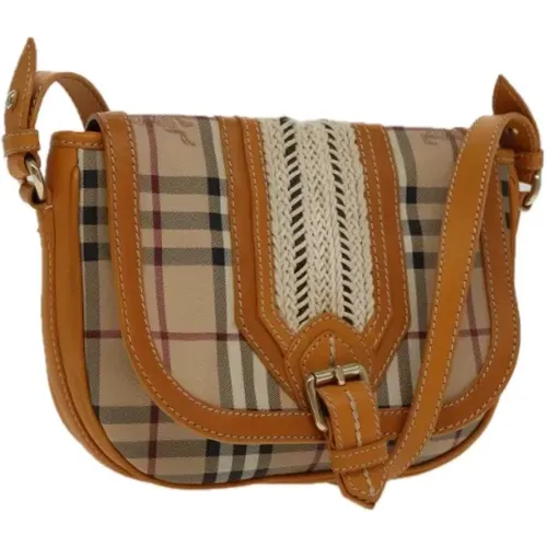 Pre-owned Cross Body Bags, female, , Size: ONE SIZE Pre-owned Leather shoulder-bags - Burberry Vintage - Modalova