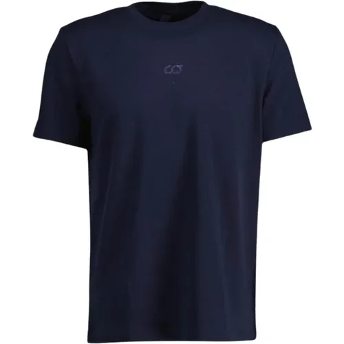 Janso Dunkelblaues Logo T-Shirt Herren , Herren, Größe: M - AlphaTauri - Modalova