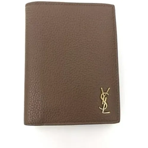 Pre-owned Wallets, female, , Size: ONE SIZE Pre-owned Leather wallets - Yves Saint Laurent Vintage - Modalova