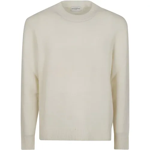 Cashmere Knitwear, male, , Size: L White Cashmere Sweater Aw24 - Ballantyne - Modalova