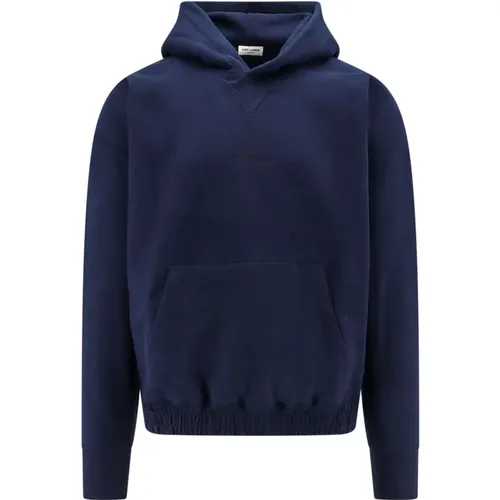 Sweatshirt with Hood and Kangaroo Pocket , male, Sizes: M, S - Saint Laurent - Modalova