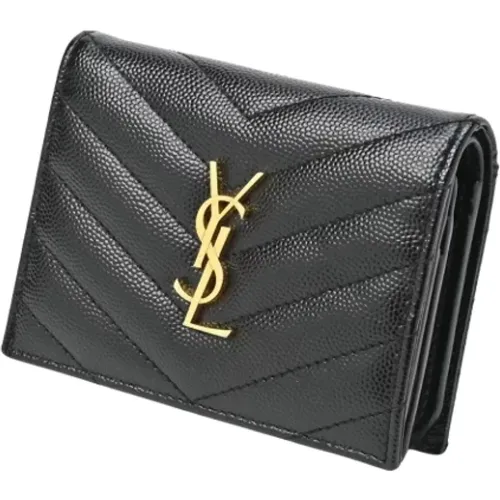 Pre-owned Wallets, female, , Size: ONE SIZE Pre-owned Leather wallets - Yves Saint Laurent Vintage - Modalova