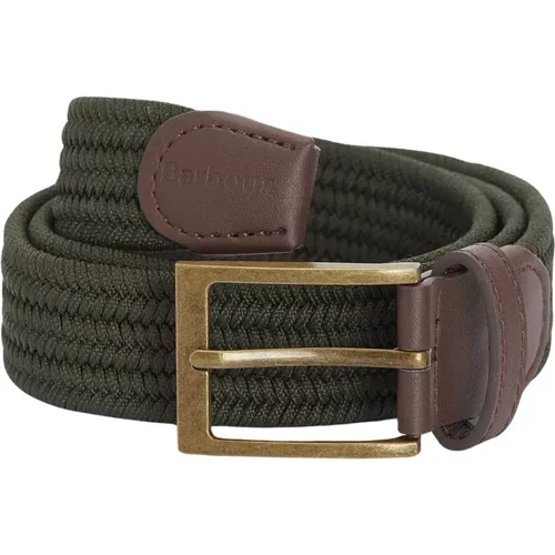 Belts, unisex, , Size: M Traditional Elasticated Belt with Faux Leather Finish - Barbour - Modalova