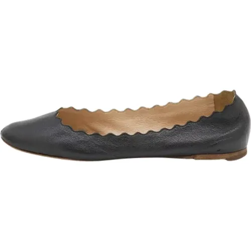 Pre-owned Flats, female, , Size: 7 US Pre-owned Leather flats - Chloé Pre-owned - Modalova